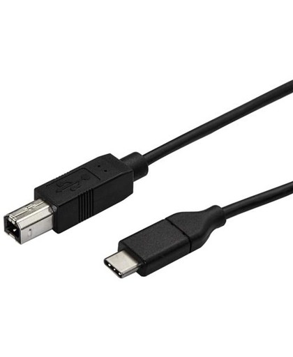 StarTech.com USB2CB50CM 0.5m USB C USB B Mannelijk Mannelijk Zwart USB-kabel
