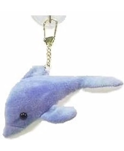 Pluche dolfijn sleutelhanger 11 cm