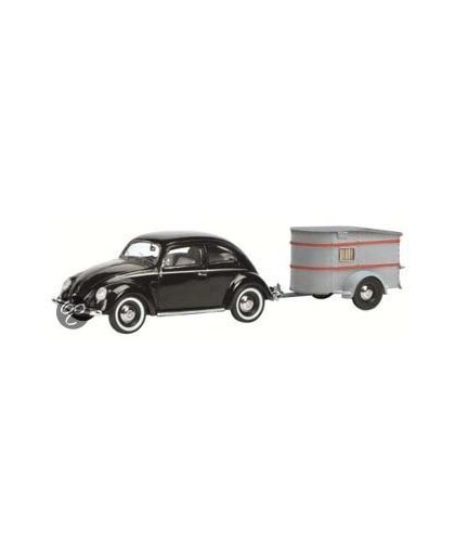 VW Kever (bril) + caravan