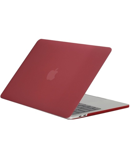 For 2016 New Macbook Pro 13.3 inch A1706 & A1708 Laptop Frosted structuur PC beschermings hoesje(Wind rood)