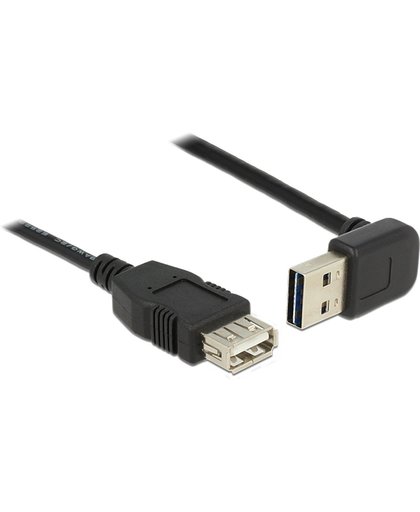 Easy-USB2.0 verlengkabel USB-A haaks boven/beneden - 5 meter