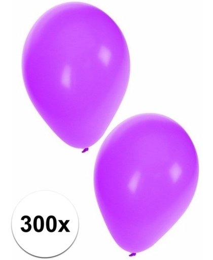 Paarse ballonnen 300 stuks