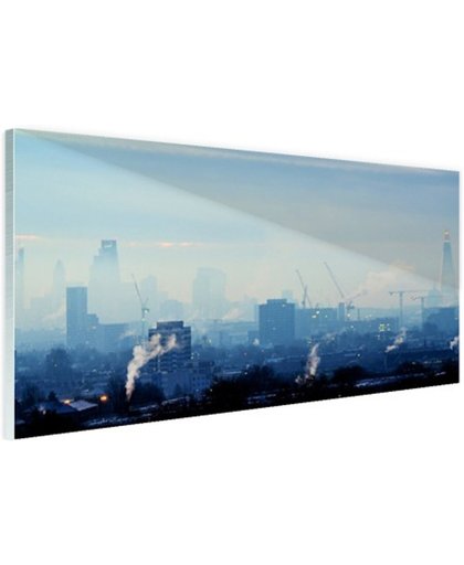 Industrieel Londen Glas 180x120 cm - Foto print op Glas (Plexiglas wanddecoratie)
