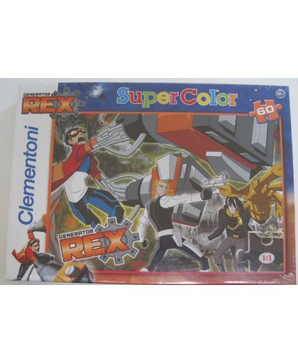 Clementoni Supercolor Generator Rex puzzel 60 stukjes