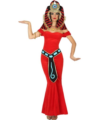 Rood Egyptische godin kostuum voor vrouwen - Verkleedkleding