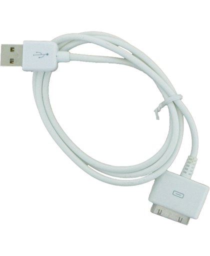 Xccess datakabel voor Apple iPhone, iPad, iPod met 30-pin connector White
