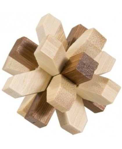 Fridolin houten puzzelspel IQ test 2 kleuren bamboe 6