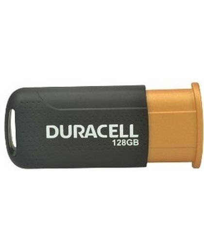 Duracell DRUSB128HP USB flash drive 128 GB 3.0 (3.1 Gen 1) USB-Type-A-aansluiting Zwart, Oranje