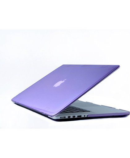 Macbook Case voor Macbook Retina 12 inch - Laptoptas - Matte Hard Case - Paars