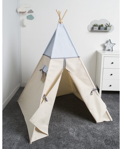 FUJL - Tipi Tent - Speeltent - Wigwam - kinder tipi -  Light Blue