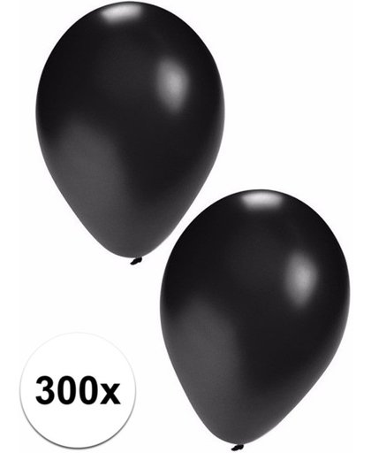 Zwarte ballonnen 300 stuks