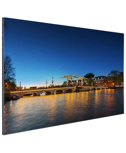 Magere brug over de Amstel Aluminium 180x120 cm - Foto print op Aluminium (metaal wanddecoratie)