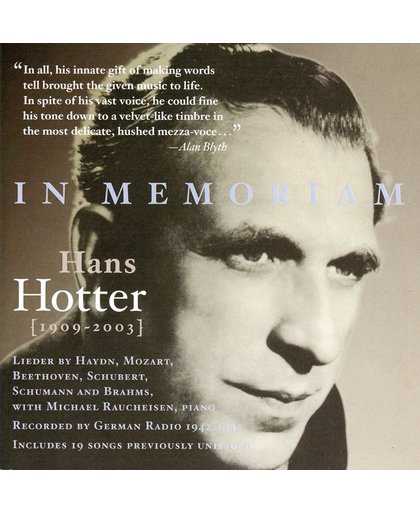 In Memoriam Hans Hotter