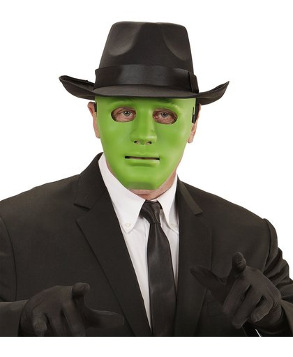 Groen masker anoniem voor volwassenen - Verkleedmasker
