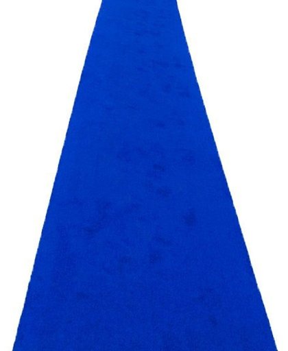 Blauwe loper - tapijtloper - 1 m x 10 m