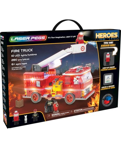 Laser Pegs Brandweerwagen - Constructiespeelgoed