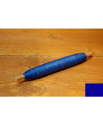 Macrame Koord - Waxed Polyester Cord - KONINGSBLAUW / ROYAL  BLUE - Klos 2800 cm - 1mm dik