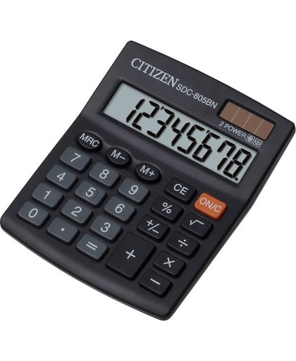 Citizen SDC-805BN Desktop Basisrekenmachine Zwart calculator