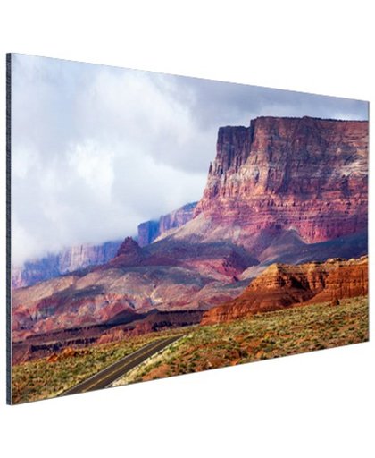 Woestijnlandschap Amerika Aluminium 180x120 cm - Foto print op Aluminium (metaal wanddecoratie)