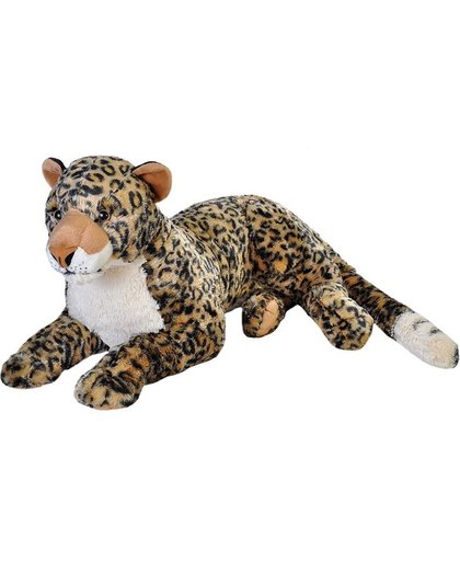 Pluche grote luipaard knuffel 76 cm - knuffeldier