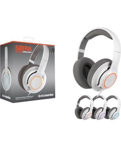 SteelSeries Siberia Raw Prism Wired Stereo Gaming Headset - Wit (PC + MAC + PS4)