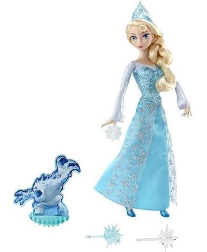 Mattel Frozen Elsa Toverijs Pop 29 Cm Blauw