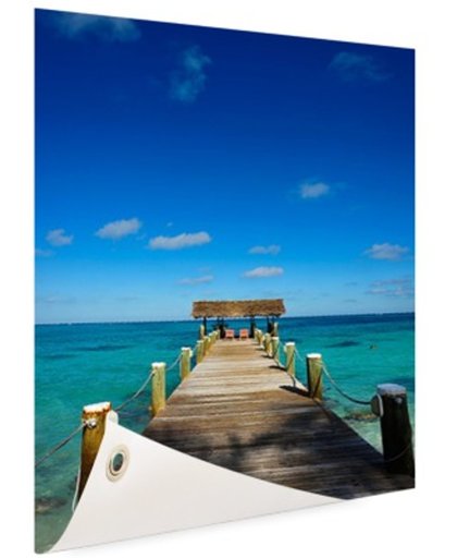 FotoCadeau.nl - Steiger op de Bahamas Tuinposter 80x120 cm - Foto op Tuinposter (tuin decoratie)