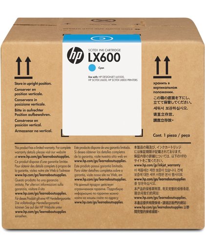 HP cyaan Latex Scitex inktcartridge, 3 liter