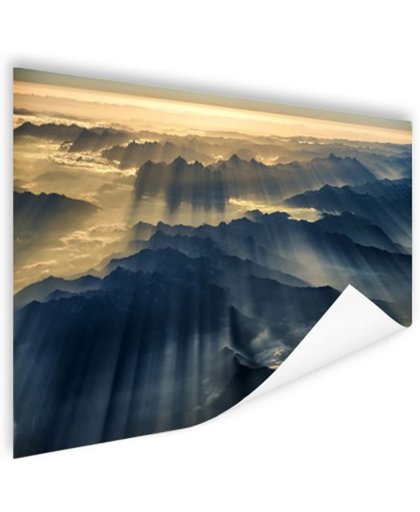FotoCadeau.nl - Himalaya zonsopkomst Poster 90x60 cm - Foto print op Poster (wanddecoratie)