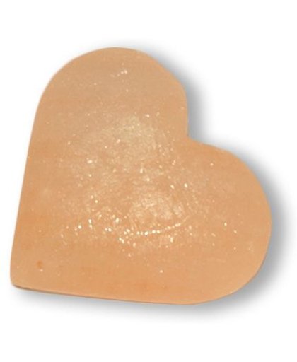 Natuurlijke peeling zoutsteen hartvorm 200-300 gram