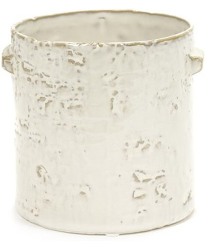 Serax - Bloempot - Sierpot - Plantenbak - Cilinder pot L - Creme - Gebroken wit - D 15.5 /14 x H 14.5