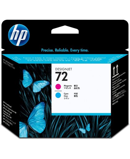 HP 72 magenta/cyaan DesignJet printkop