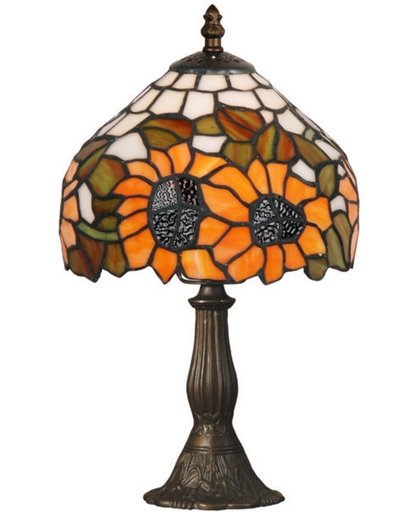 Tafellamp Tiffany stijl Zonnebloem