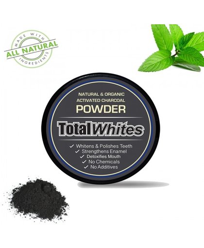 Total Whites- Tandenbleker- Activated Organic Charcoal Powder