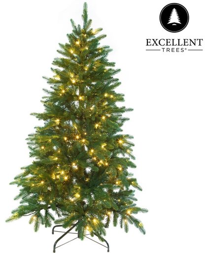 Kerstboom Excellent Trees® LED Falun Green 210 cm - Luxe uitvoering - 350 Lampjes