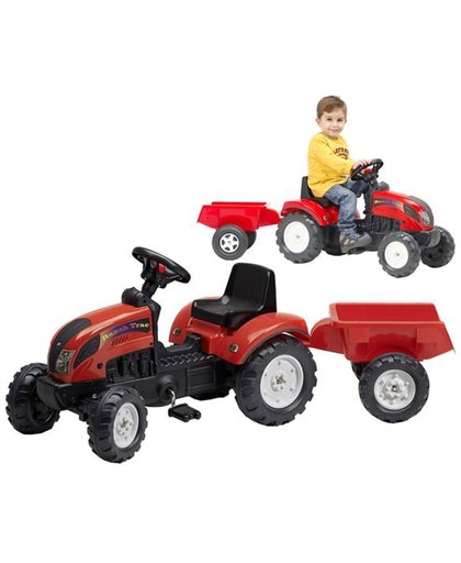 Falk 'Ranch Trac' rode traptractor incl. aanhanger