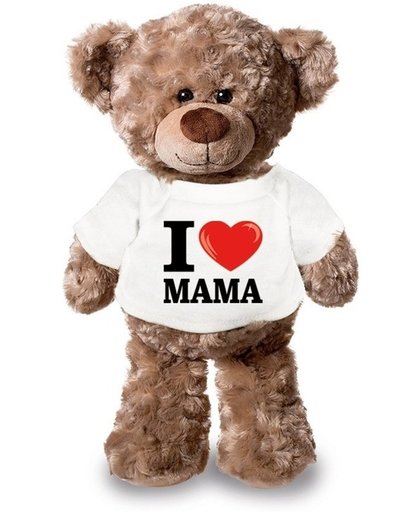 Knuffelbeer I love mama 24 cm - Moederdag cadeau