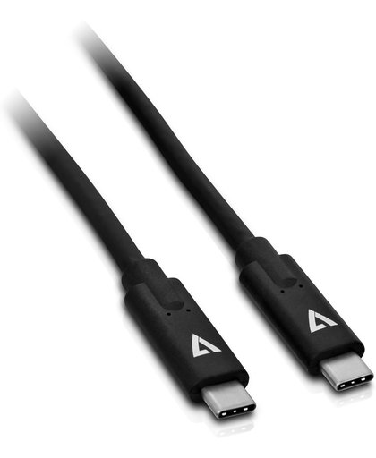 V7 V7UCC-2M-BLK-1E USB-kabel USB C Mannelijk Zwart