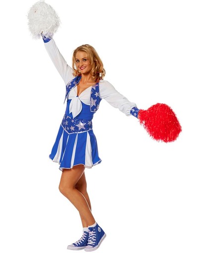 Cheerleader luxe blauw voor dame