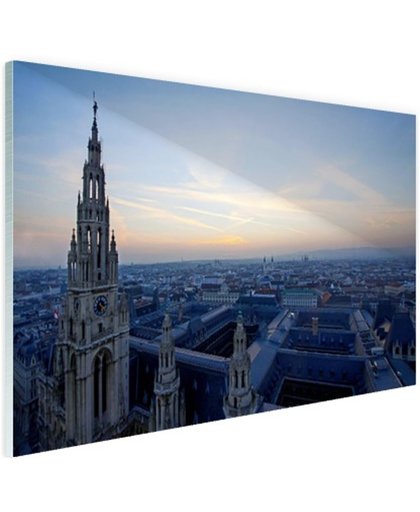 Rathaus Wenen Glas 180x120 cm - Foto print op Glas (Plexiglas wanddecoratie)