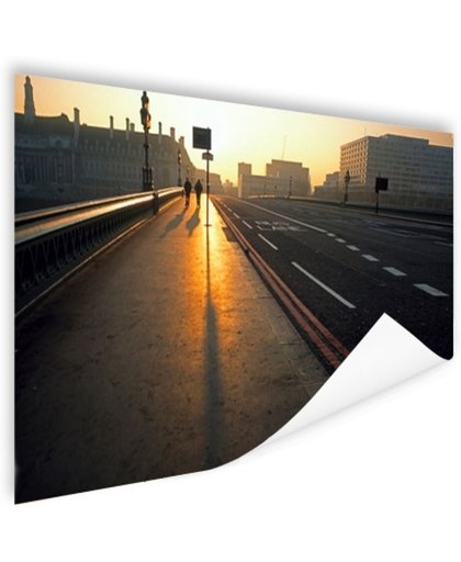 FotoCadeau.nl - De Westminster brug bij zonsopgang Poster 90x60 cm - Foto print op Poster (wanddecoratie)