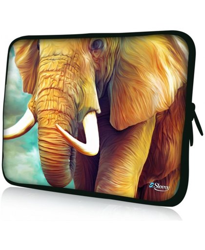 Sleevy 10,1" laptop/tablet hoes olifant