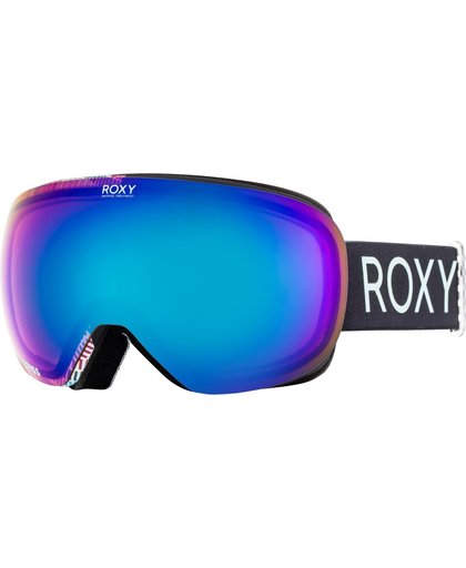 Roxy Popscreen Skibril Dames - True Black_Pop Snow Lines - One Size