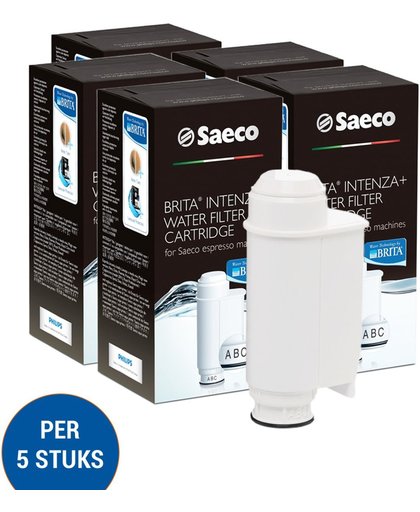 5 X Saeco CA6702 Waterfilter Intzena+ - Gaggia Intenza+ - Brita Intenza+ Waterfilter