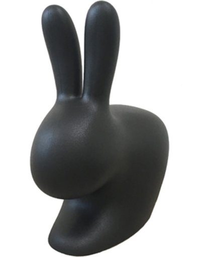 Qeeboo Rabbit chair Zwart 80 cm