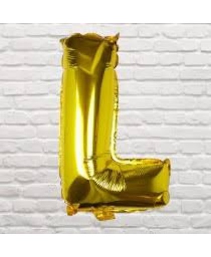 Balloon - Gold Foil Letter - L