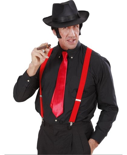 Rode stropdas voor volwassenen - Verkleedattribuut