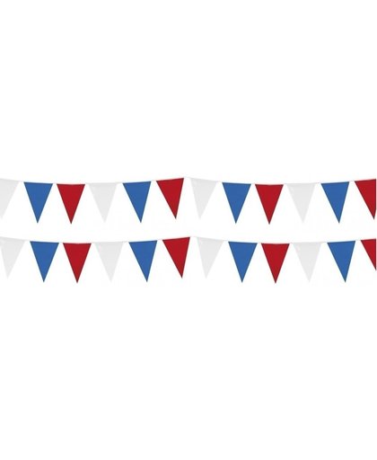 10x Vlaggenlijnen Holland rood-wit-blauw