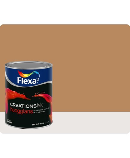 Flexa Creations - Lak Hoogglans - 3018 - Caramel Fudge - 750 ml