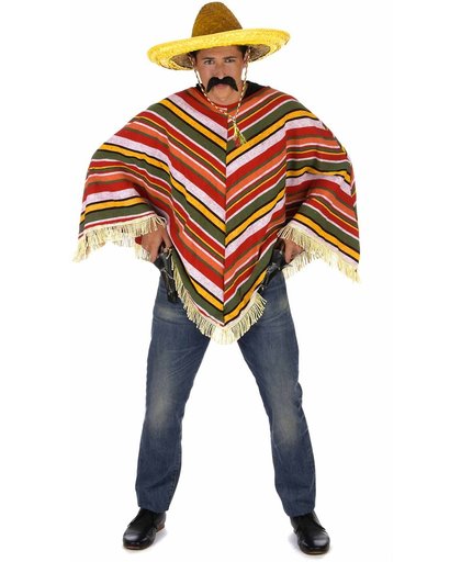 Mexicaanse poncho voor volwassenen - Verkleedkleding